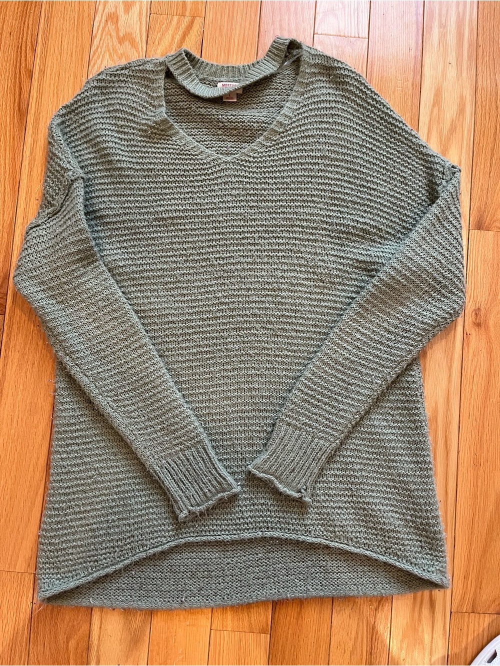 Mossimo Supply Co. V-Neck Sweater in Sage Green